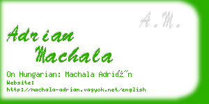 adrian machala business card